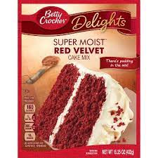 Pour the mixture evenly into your two greased cake tins. Betty Crocker Super Moist Red Velvet Cake Mix 15 25oz Target
