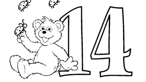 You can save your interactive online coloring pages that you have created in your gallery, print the coloring pages to. The Number 14 Coloring Page Kids Coloring Pbs Kids For Parents