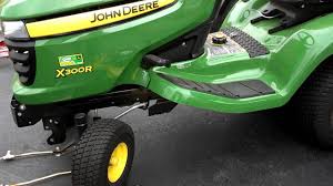 The john deere x300 ride on lawn mower transfers power to it's wheels via a hydrostatic transmission. John Deere X300r Tractor S Mower Belt Replacement Youtube