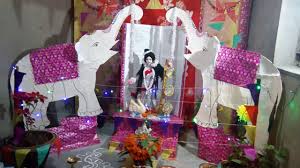 Her blessings are vital to our advancement and happine. Saraswati Puja Decorations Youtube