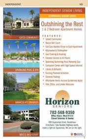 These areas are generally much more beautiful and quieter than living anywhere closer to the las vegas strip. Apartments And Manufactured Homes Nevada Senior Guide