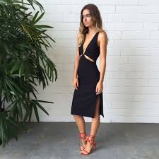 Dion Lee Ii Puncture Dress Black Dresses Black Dress Dress Up