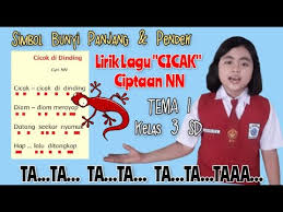 Mengenal pola irama pada lagu cicak di dinding tema 1 kelas 3 sd by : Pola Irama Simbol Bunyi Panjang Pendek Lagu Cicak Ciptaan Nn Sbdp Tema 1 Kelas 3 Sd Youtube
