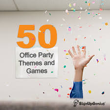 50 Office Party Themes Tips And Games Office Themed Party Office Party Games Work Parties Themes