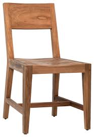 Malibu teak dining table + chair. Raw Teak Wood Dining Chair Transitional Dining Chairs By Design Mix Furniture Houzz