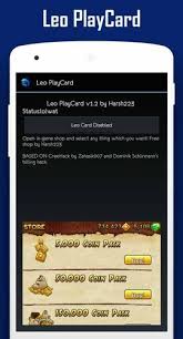 Now you can download its apk for android . Leo Playcard For Android Apk Download