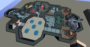 3d Among Us Map In Minecraft By U Crazzzyb0y Us Map Minecraft Map Minecraft