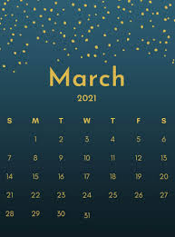 Designed in blue and yellow colour combination. March 2021 Calendar Wallpaper Kolpaper Awesome Free Hd Wallpapers