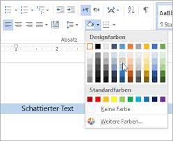 In word page layout can affect how content looks in documents. Hinzufugen Von Schattierungen Zu Wortern Oder Absatzen Word