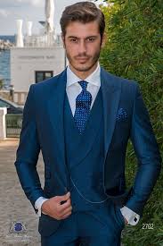 Gehrock hochzeitsanzug für viele anlässe edler anzug. Smoking Anzug Hochzeit Buhne Sakko Slim Fit Herren Hochzeitsanzug In Blau
