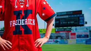 The jerseys are blue featuring a white w in the middle with three red stars. Baseball Team To Wear Washington Capitals Inspired Jerseys Photos Prohockeytalk Nbc Sports