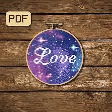 love cross stitch pattern galaxy cross stitch pattern pdf etsy cross stitch patterns stitch patterns galaxy cross
