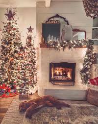 I would recommend sticking with one main color, probably either red take a look at this living room… vases filled with ornaments and pine cones and in the background, a tree on a galvanized bucket. 40 Cozy And Wonderful Rustic Farmhouse Christmas Decorating Ideas