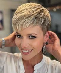 What are some haircut model options for a pixie cut?