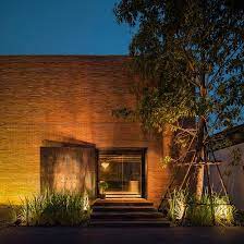 Boutique Hotel Fuses Multi Curved Brick Walls With Pure White Geometries Boutique Hotels Design Brick Facade Thailand Hotel