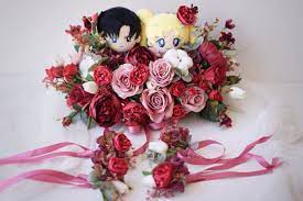 車花大size 長型花球 車門花四個 silk flowers floral wreath car decor