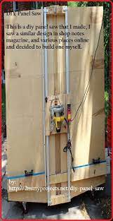 Great for cutting larger pieces without having to feed them through a table saw! 57 Workshop Panel Saw Designs Ideas Panel Saw Woodworking Woodworking Shop