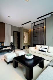 Bisa juga interior mewah dengan mengadaptasi italian style, japanese style, french style dan american style furniture. Zen Interior With A Black Bamboo Screen For Separating Zones Rumah Rumah Impian Ruang Tamu
