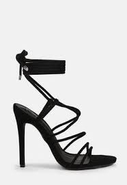Women's d'orsay closed pointed toe buckled ankle strap stiletto high heel pump. High Heels Stilettos Black White Nude Heels Missguided