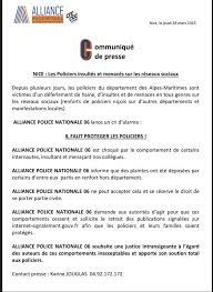 Nice Les Policiers Insultes Et Menaces Sur Les Reseaux Sociaux Portent Plainte