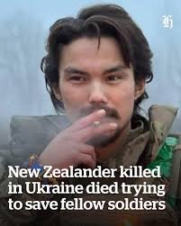 We are deeply saddened to hear that Shan Le Kearns has fallen while  defending Ukraine. On behalf of the Ukrainian community, we extend our  heartfelt condolences to his whānau and friends during