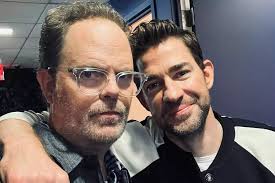 Jim en Dwight herenigd (The Office's John Krasinski en Rainn Wilson, 2024)  : r/pics
