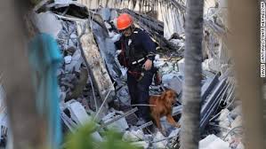 A partially collapsed building is seen early thursday, june 24, 2021, in the surfside area of miami, fla. 2u Url3ekaejim