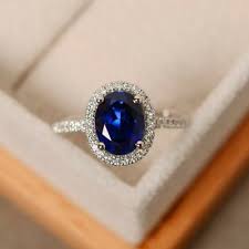 Female Crystal Zircon Stone Ring 925 Silver Purple Green Water Blue Ri Chicmaxonl Sapphire Engagement Ring Blue Blue Sapphire Rings Engagement Rings Sapphire