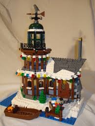 I used medium weight chipboard for everything but the top. Winter Village Lighthouse Lego Town Eurobricks Forums