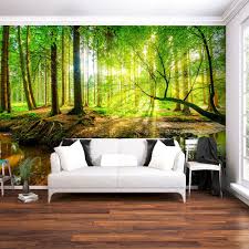 Vlies Fototapete Wald Sonne Natur Landschaft Grun Tapete Wandbilder Xxl Ausblick Ebay Fototapete Tapete Grun Wandtapete