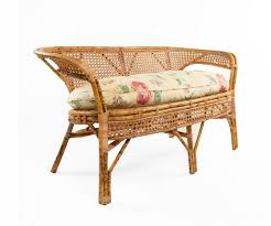 Art floral grunge background pattern. Wicker Love Seat With Floral Upholstery
