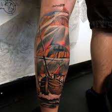 70 Ship Tattoo Ideas For Men A Sea Of Sailor Designs In 2020 Ship Tattoo Tattoos Forest Tattoos