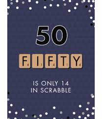 Verjaardagskaart 50 Jaar Scrabble Feestbazaar Nl