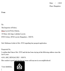 If you care a lot about your master's degree admission, take the time to write a. What Would Be The Format For A Reference Letter From Neighbours As Part Of A Police Verification For A Passport Quora