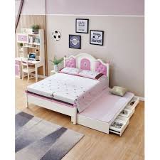 $589 here with free shipping. Double Bed With Trundle Girls Trundle Beds Kids Bed With Storage Teen Children With Bed Storage Side Table