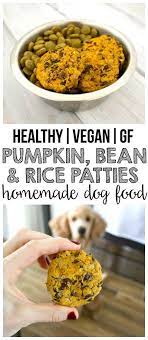 Pumpkin Black Bean Rice Patties For Dogs Vegannie Dog Food Recipes Vegan Dog Food Dog Treat Recipes