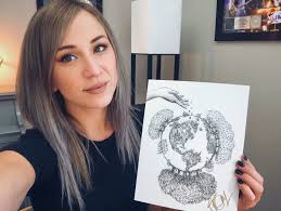 POURING OUT Inspirational Poster Hand Signed by Jen Ledger 8"x 10"