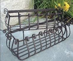 Wrought iron garden flower window box model: Iron Planter Box Ideas On Foter