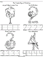 Hand them out at children's hospitals, orphanages, church and day. The Twelve Days Of Christmas Coloring Pages