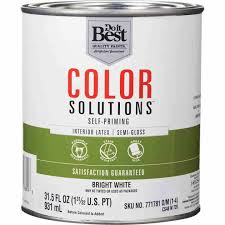 Do It Best Color Solutions Latex Self Priming Semi Gloss Interior Wall Paint Bright White 1 Qt Do It Best World S Largest Hardware Store
