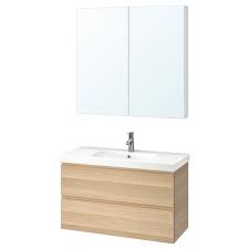 Rafraîchissez votre salle de bain avec des meubles pour lavabo de ikea.ca. Godmorgon Odensvik Mobilier Salle De Bain 4 Pieces Effet Chene Blanc Hi Dalskar Mitigeur Lavabo 103 Cm Ikea