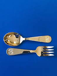 Sterling Silver Baby Child Spoon Fork Custom Engraved Personalized Mon Bringjoycollection