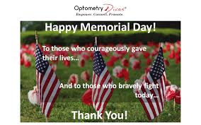 Memorial day is a us public holiday observed on the last monday in may and often marks the beginning of summer. Happy Memorial Day 2020 Optometry Divas