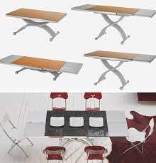 Thrift stores and flea markets are your friend. Transforming Adjustable Dining Table Design From A Coffee Table By Ozzio Design Italia Www O Coffee Table Design Adjustable Coffee Table Diy Dining Room Table