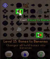 Bones to peaches is a spell that turns all bones in your inventory in peaches. Osrs Mage Training Arena Guide Novammo