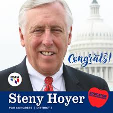 Congratulations to educator-recommended Johnny Olszewski, Sarah Elfreth,  Glenn Ivey, Steny Hoyer, Kweisi Mfume, and Jamie Raskin