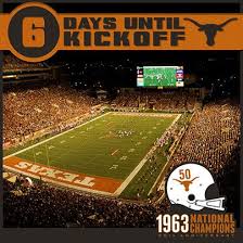 6 Days Until Kickoff Texas Football Will Host Six Games At Darrell K Royal Texas Memorial Stadium This Season The Texas Football Longhorns Football Longhorn