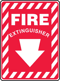 Find the perfect fire extinguisher stock photos and editorial news pictures from getty images. Fire Extinguisher Down Arrow White Safety Sign Mfxg908