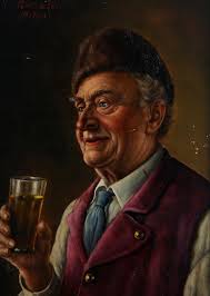 WALTER ROESSLER (1893-1960) "PORTRET BAWARCZYKA" CENNY OBRAZ  OLEJNY !!! • Cena, Opinie • Portret 17798297857 • Allegro