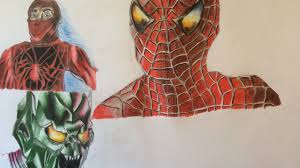 To do this, use a darker pencil, marker or ink. Spiderman 2002 Montage Speed Drawing Youtube